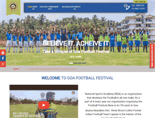 Tablet Screenshot of goafootballfestival.com